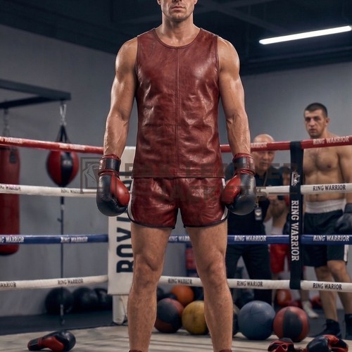 Men vintage leather boxing - leather,