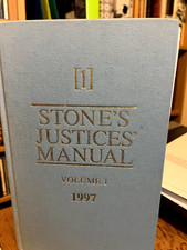 Stone's Justices' Manual 1997