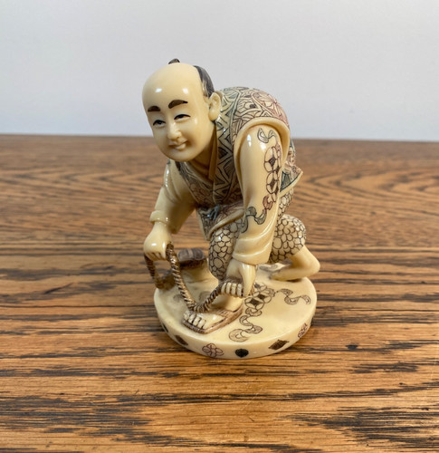 Vintage japanese netsuke resin - netsuke,