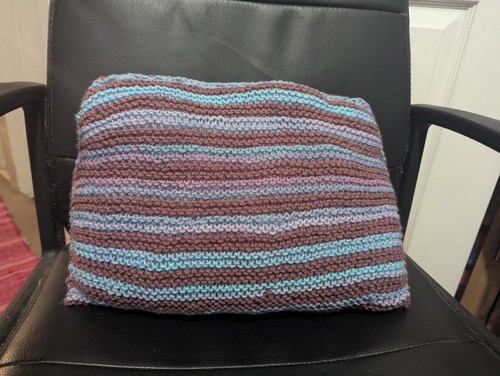 Handmade knitted soft cushion - knitted,