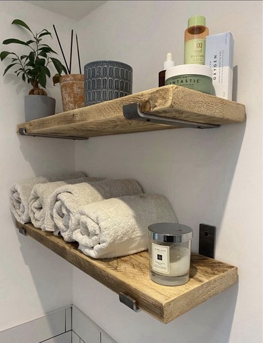 Reclaimed scaffold board shelf - reclaimed,