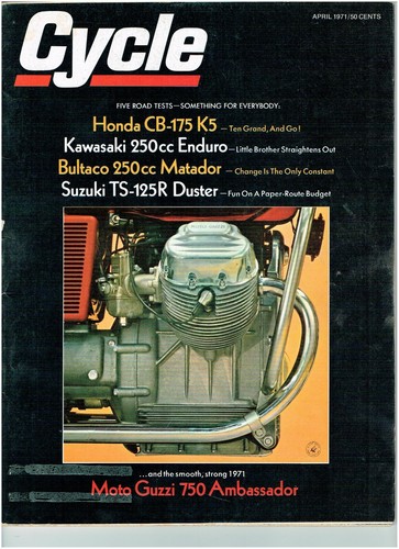 April 1971 cycle motorcycle - april,