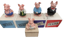 NatWest Pigs Wade/Sunshine Ceramics x5 With Original Boxes & Original Stoppers