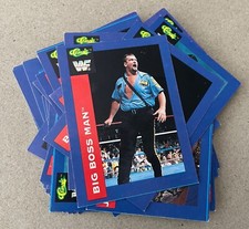 WWF WWE CLASSIC GAMES WRESTLING TRADING BLUE BOARDER 1991 WRESTLING CARDS
