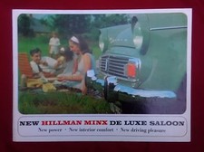 Old Advertising catalog for Hillman Minx Motor Car nice images  #092