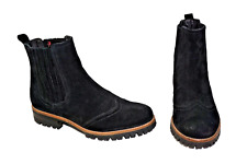 Hobbs black suede pull on ankle boots UK size 5.  EU 38