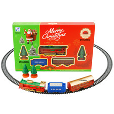 Christmas tree train set - christmas,