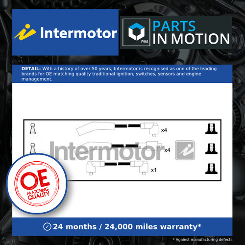 Leads ignition cables set - ignition,