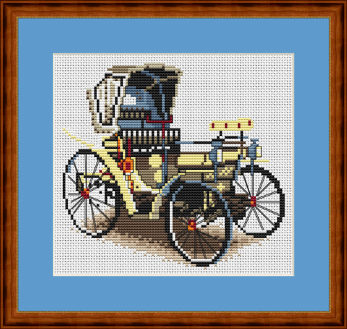 B063 old fashioned car - car, cross