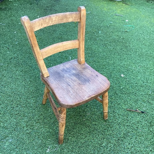 Antique child wooden chair - antique, child’s