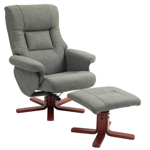 Recliner chair with footstool - chair,