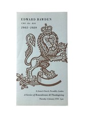 Edward Bawden, Order of Service, 1990