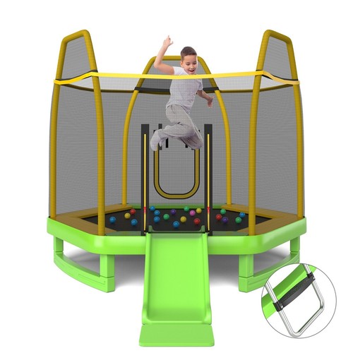 Gymax 7ft kids trampoline - gymax,