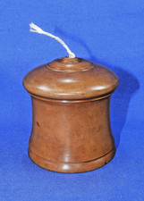 Antique Treen Victorian Boxwood Turned String Holder