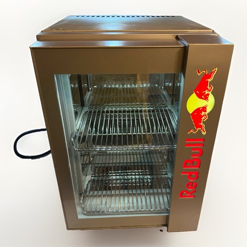 Red bull mini fridge - fridge, silver