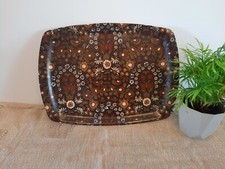 Brown Vintage 1970s floral Pat