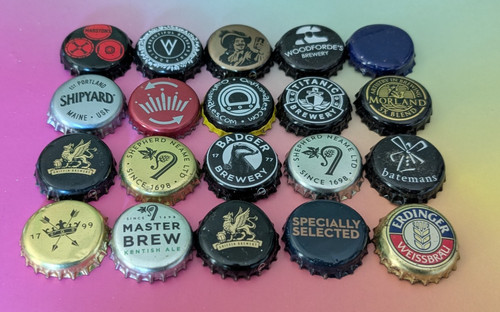 Beer lager bottle tops - beer,