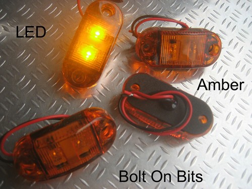 Amber led side marker lights - 4,