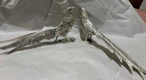 Vintage pheasant figurines - vintage,