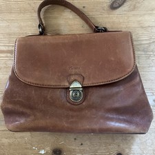 Vintage Tan Leather Top Handle