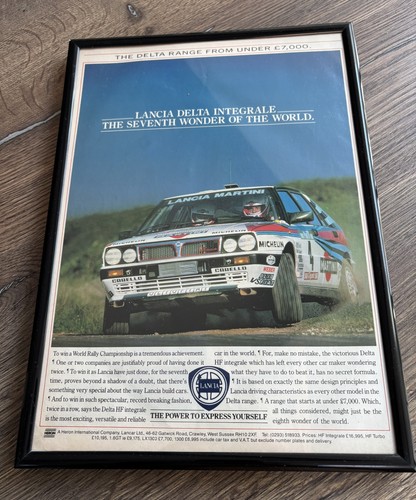 Framed 1989 lancia delta - lancia,