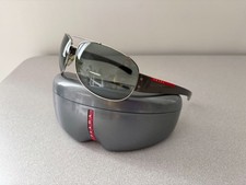 Vintage Noughties Prada Sport SPS 52G Linea Rossa Men's Sunglasses Original Case