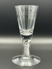 Antique Air Twist Stem Wine Liqueur Glass – Hand-Blown