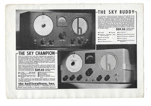 Hallicrafters inc sky buddy - hallicrafters, &