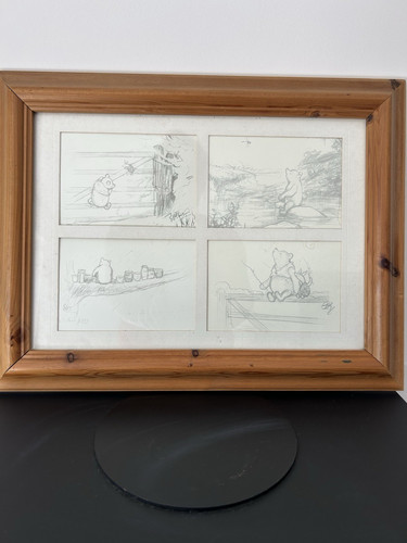 Disney winnie the - winnie, framed