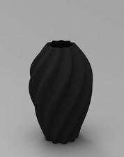 Aurelia Vase – Modern Spiral Design | 3D Printed Decorative Sculpture