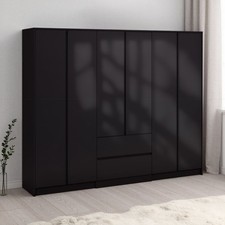 Large 6 Door Wardrobe with 2