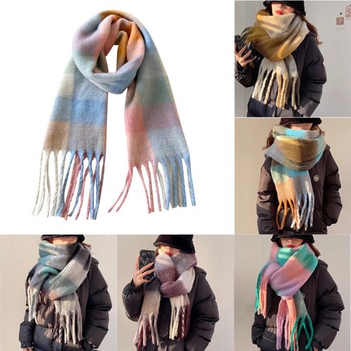 Brushed blanket scarf ladies - scarf,