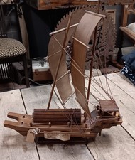 Wooden River Junk Model Boat