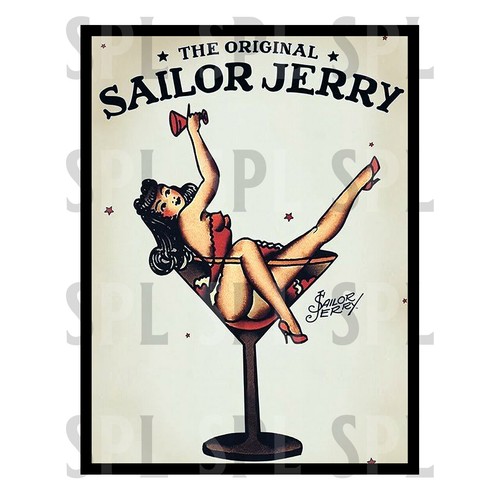Sailor jerry retro metal - retro,