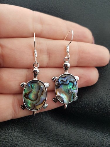 Silver hook abalone paua shell - silver,