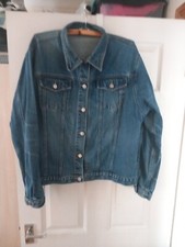 George Worn Look Denim Jacket Size