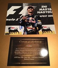 Autograph MARK WEBBER Jaguar