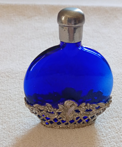 Vintage cobalt blue oval - vintage,