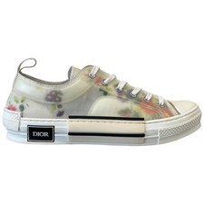 Dior Men's B23 Floral Print Low Trainers White EU 44 / UK 10