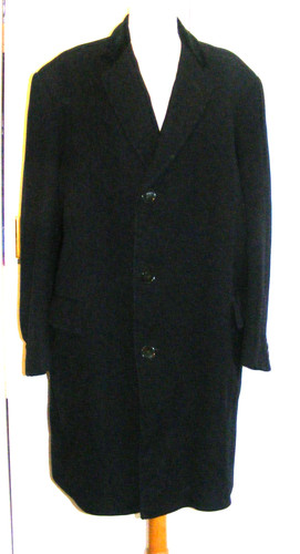 Vintage 1950s overcoat navy