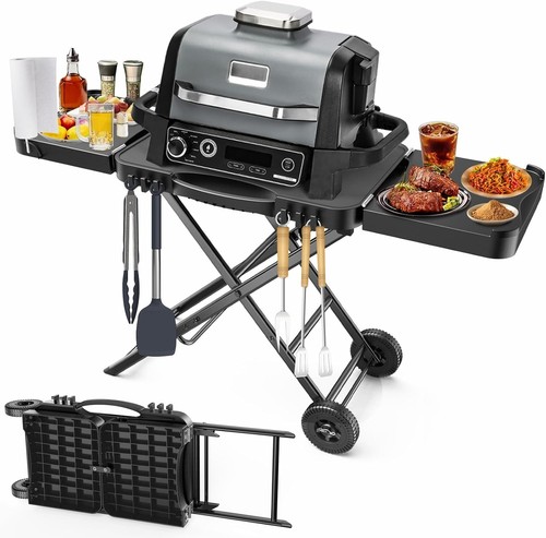 "Folding barbecue trolley