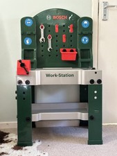 Bosch Workbench Toy Kids Children Workstation Power + Tools Set Pretend Play