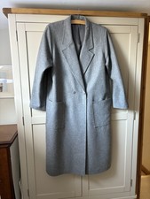 Alexon Grey Wool Overcoat fully lined  - Size 10/12