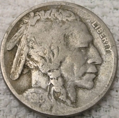 1919 buffalo nickel nice - s,