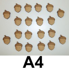 20 x ACORNS 20MM (2CM) MDF