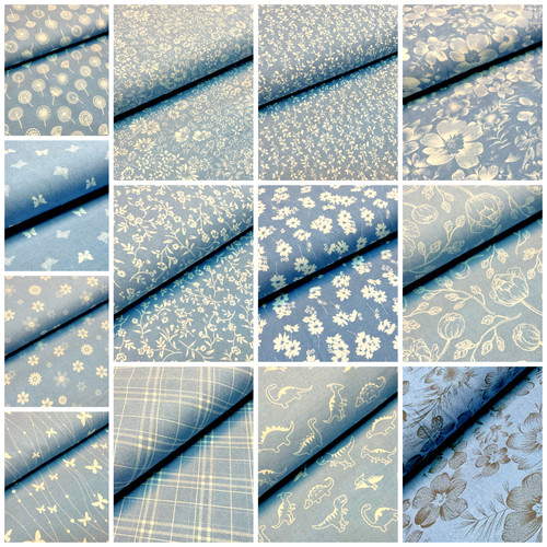 Printed 100 cotton - £8.75, 100%
