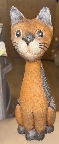 Vintage hand carved wooden - hand,