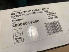 Bathstore Bottle Trap Small with Extension Pipe Chrome 20004011200