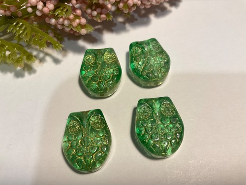 Beautiful 4pcs czech glass - ,