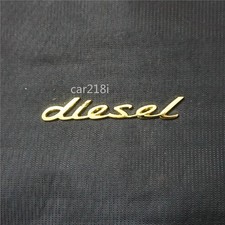 1x Chrome Golden diesel Metal